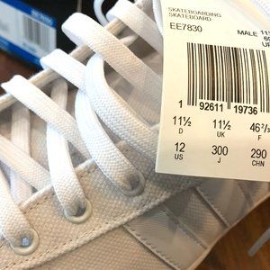 adidas Daily 2.0 Skate Shoe Men's Size 12 White